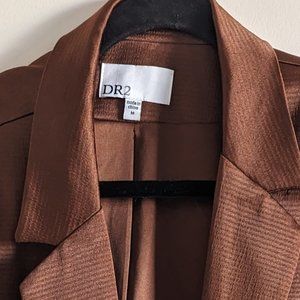 Brown Satin Blazer